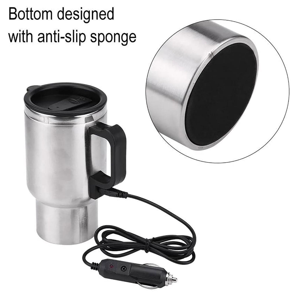 500ML 12V Car Electric Heating Cup USB Heating Cup Water Bottle Drink Mug Heater Traveling Cup with USB Heater Car Gadgets