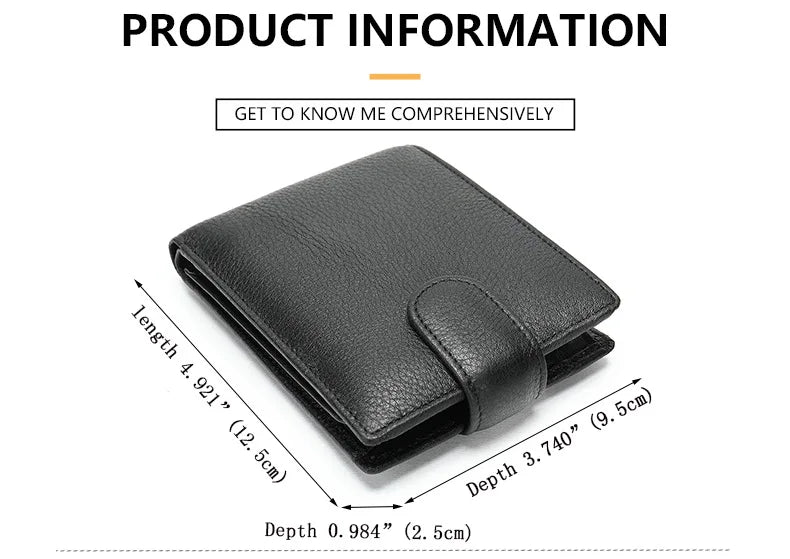 New Men Wallets Leather Card Holder High Quality Hasp Male Purses Long Genuine Leather Vintage Men Wallet Money Clips
