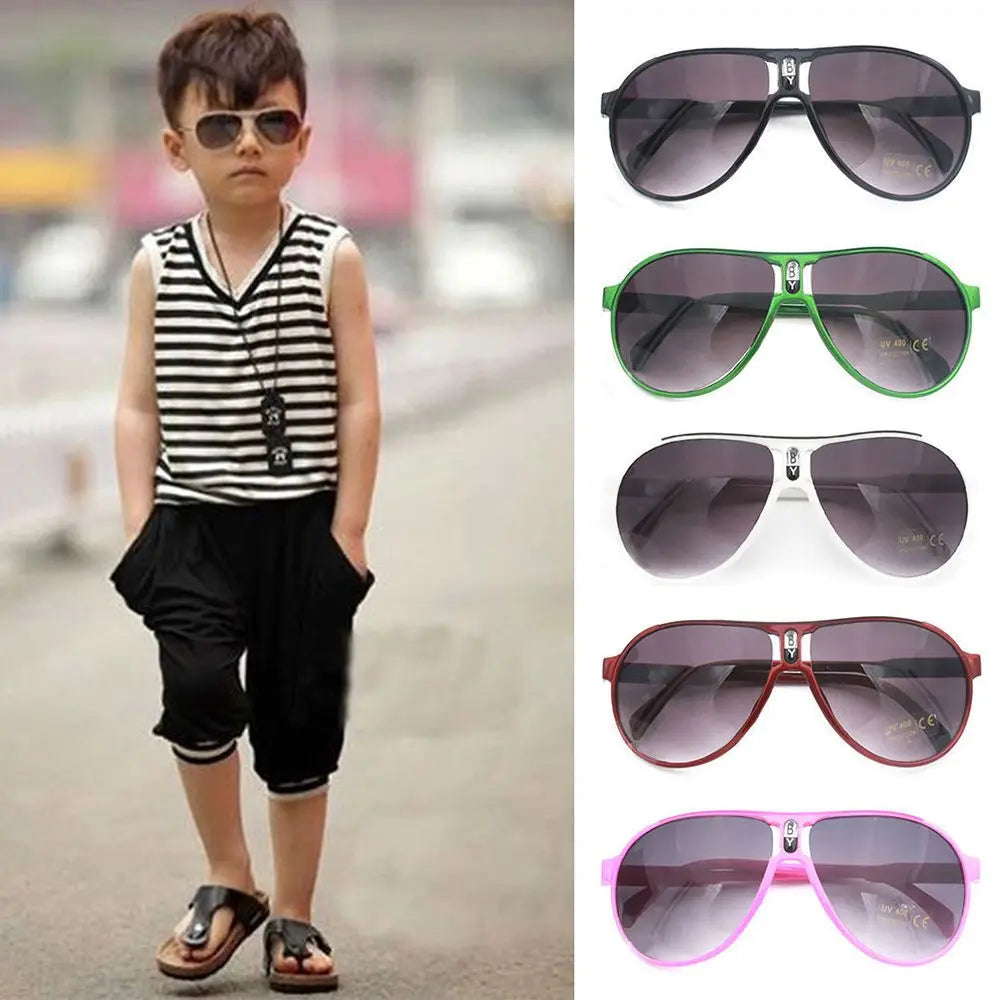 Children's Sunglasses Girl Baby Boy Cute Summer Round Frame Small Sunglasses Children's Glasses Steampunk Bee Kids Sunglasses