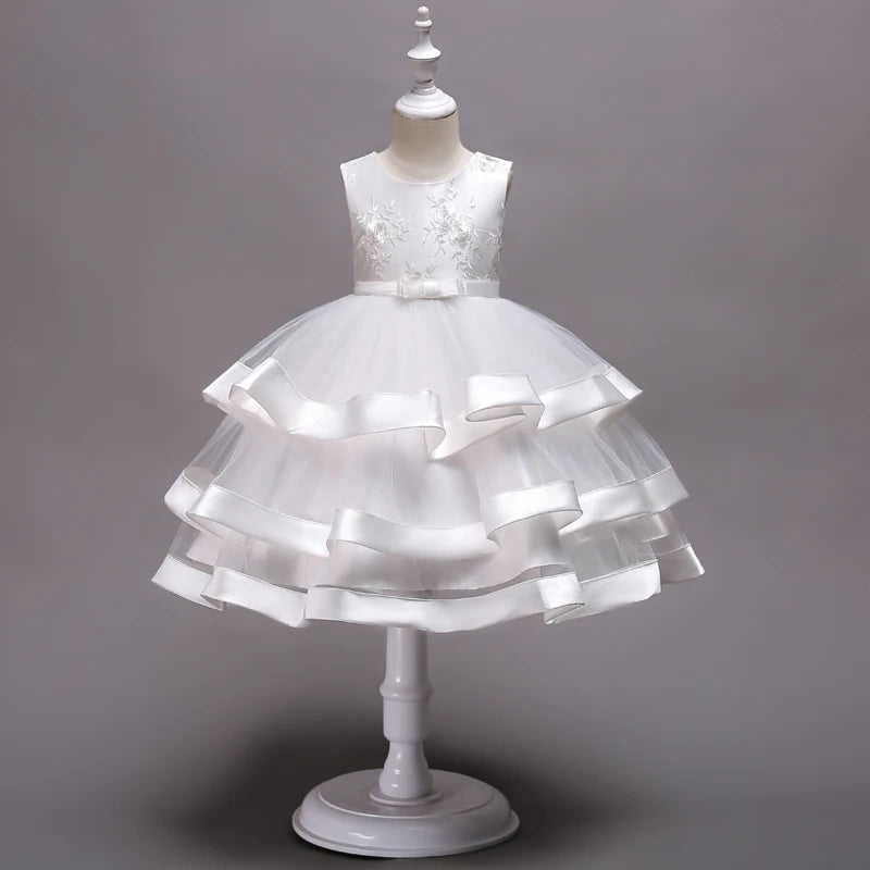Children Clothing New Years Christmas Dress Vestidos Costume New Baby Girls Flower Wedding Party Dresses Bebes Fille Vestodos