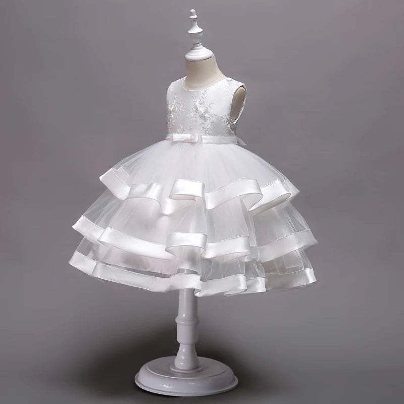 Children Clothing New Years Christmas Dress Vestidos Costume New Baby Girls Flower Wedding Party Dresses Bebes Fille Vestodos