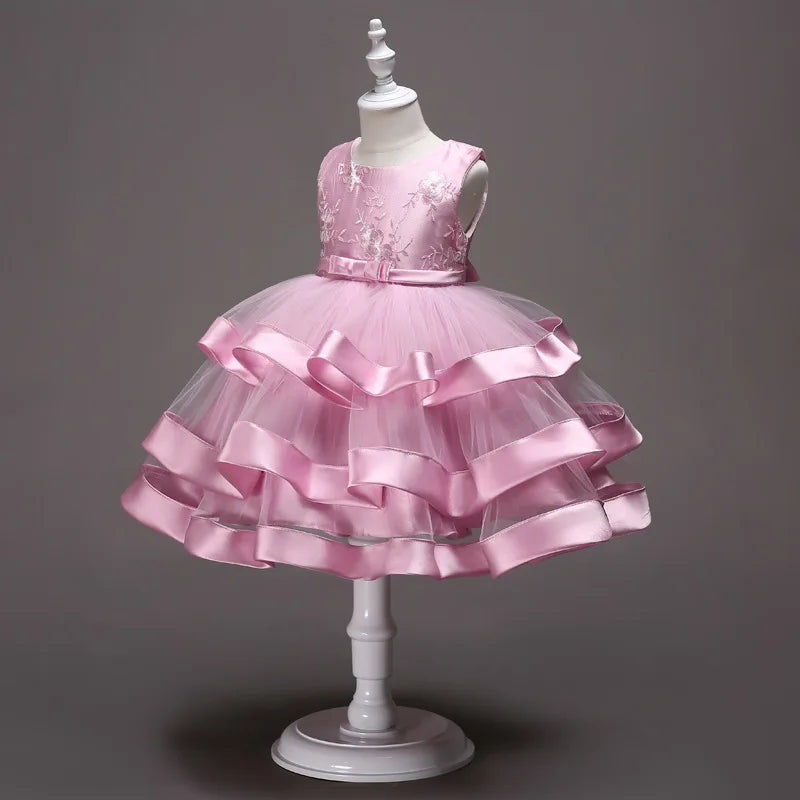 Children Clothing New Years Christmas Dress Vestidos Costume New Baby Girls Flower Wedding Party Dresses Bebes Fille Vestodos
