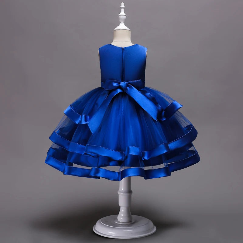 Children Clothing New Years Christmas Dress Vestidos Costume New Baby Girls Flower Wedding Party Dresses Bebes Fille Vestodos