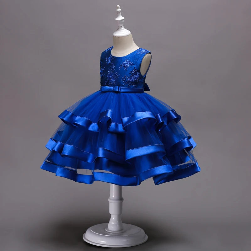 Children Clothing New Years Christmas Dress Vestidos Costume New Baby Girls Flower Wedding Party Dresses Bebes Fille Vestodos