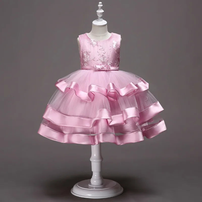 Children Clothing New Years Christmas Dress Vestidos Costume New Baby Girls Flower Wedding Party Dresses Bebes Fille Vestodos