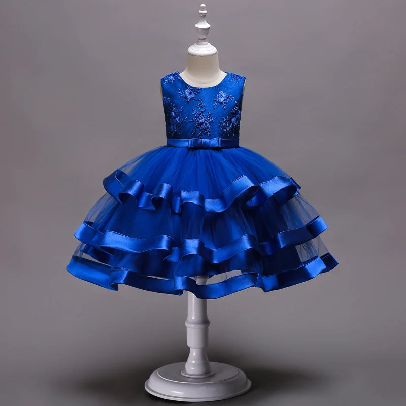 Children Clothing New Years Christmas Dress Vestidos Costume New Baby Girls Flower Wedding Party Dresses Bebes Fille Vestodos