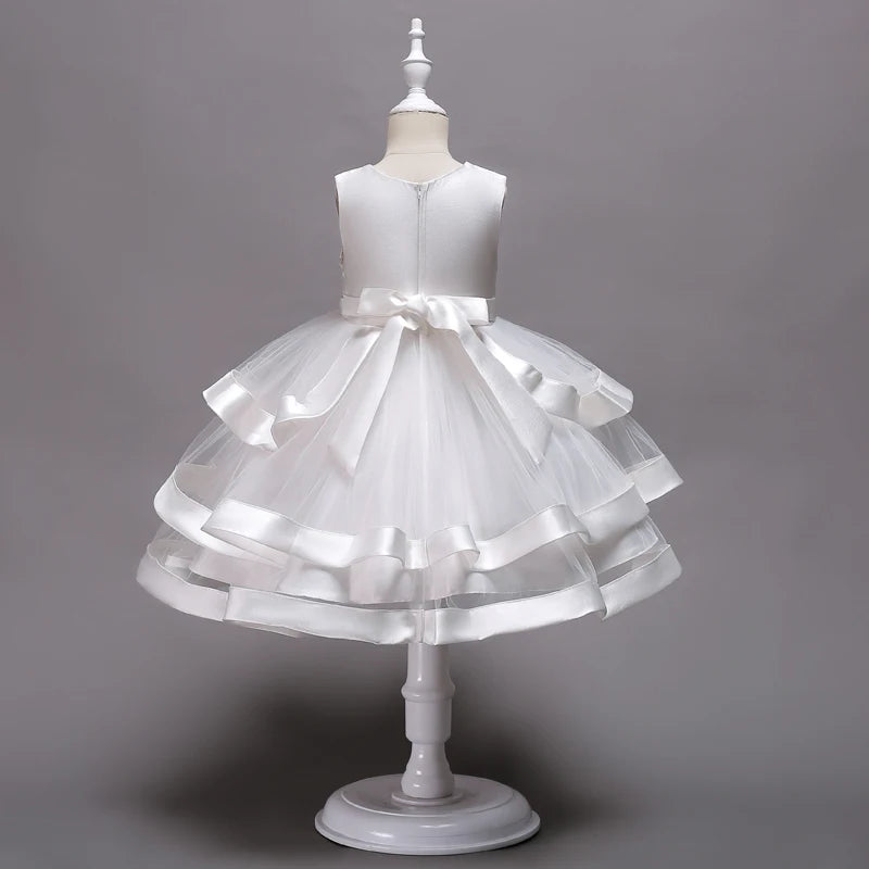 Children Clothing New Years Christmas Dress Vestidos Costume New Baby Girls Flower Wedding Party Dresses Bebes Fille Vestodos