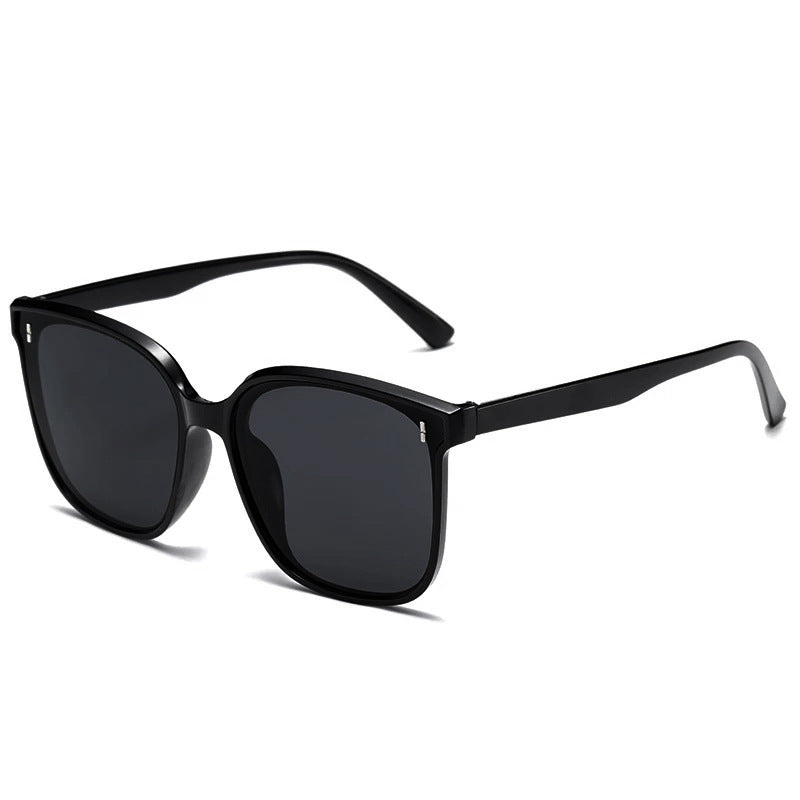 New Gm Sunglasses with Large Frames That Make the Face Look Smaller, Korean Style Trendy Ins Black Frame Internet Celebrity Style Street Style Popular Sunglasses for Women