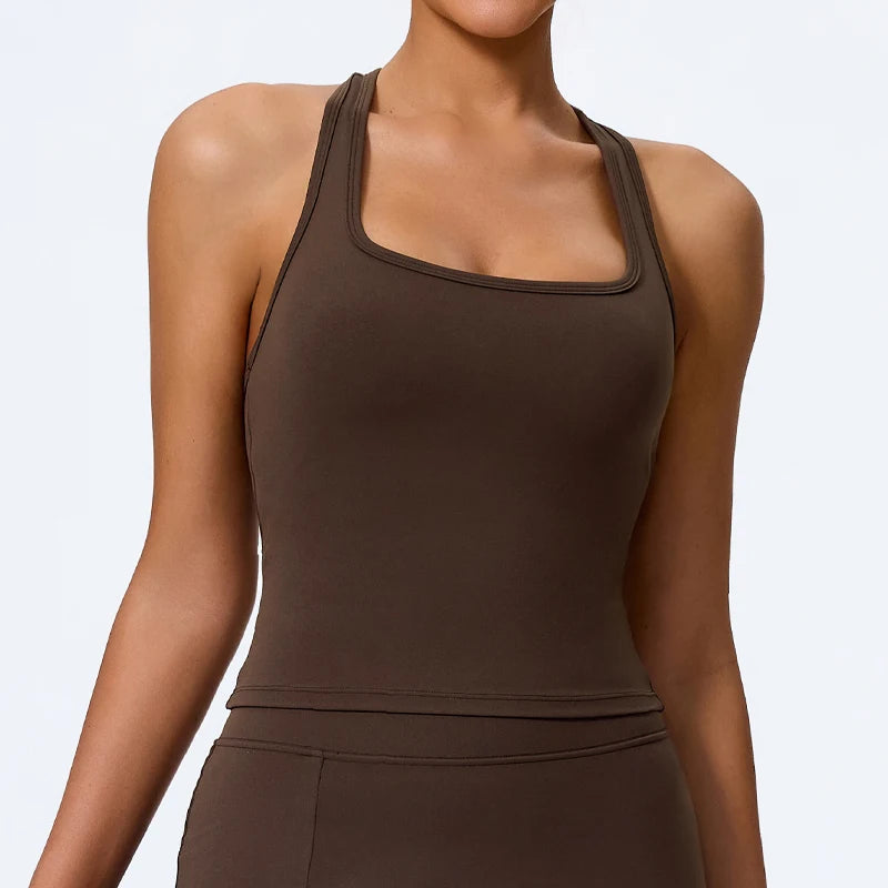 Shockproof Yoga Vest Running Gym Tank Top Women Fitness Quick-Dry Workout Vest Female Sports Sleeveless Top Women
