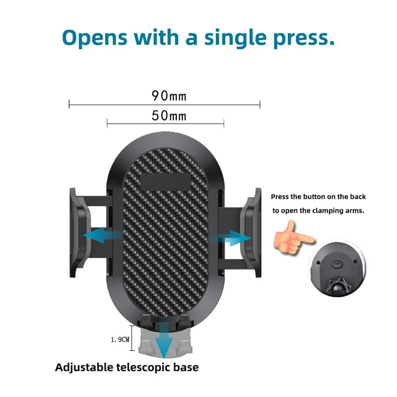 Car Mount Accessories Universal Rotatable Car Phone Holder Parts Compatible with devices 5-9cm in width For 17mm Ball Head Base