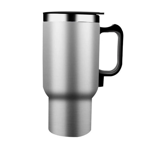 500ML 12V Car Electric Heating Cup USB Heating Cup Water Bottle Drink Mug Heater Traveling Cup with USB Heater Car Gadgets