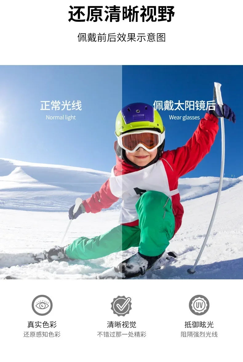 Kids Sun Sunglasses Bear Shape Cartoon Children Glasses Rimless UV400 Child Eyeglasses Outdoor Anti-Glare Girls Boys Sunglasses
