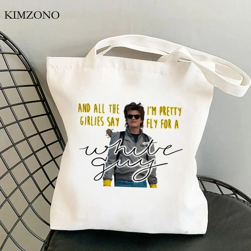 Steve Harrington shopping bag tote shopping grocery jute bag bolso shopper bag string reusable bolsas reutilizables cabas