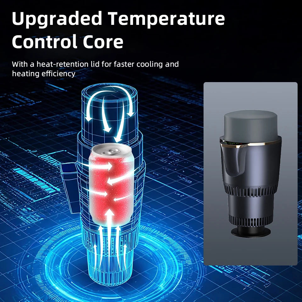 Intelligent Temperature Control Car Hot and Cold Cup Fast Cooling Heating Cup 2 in 1 Portable Smart Car Cooling Cup For Car/Home