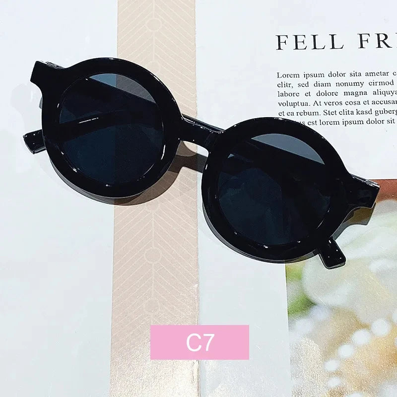 Sunglasses trendy kids Sunglasses Cute kids Sunglasses parent child frosted glasses new 1-8 year old baby decorative