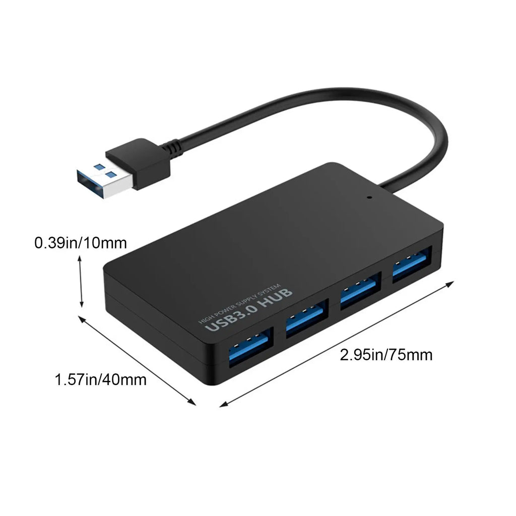 4 USB Port Hub 3.0 Multi USB Splitter3.0 2.0 For Pro PC Hub USB 3 0 Expander USB Power Adapter Pc Accessorie Y6A4