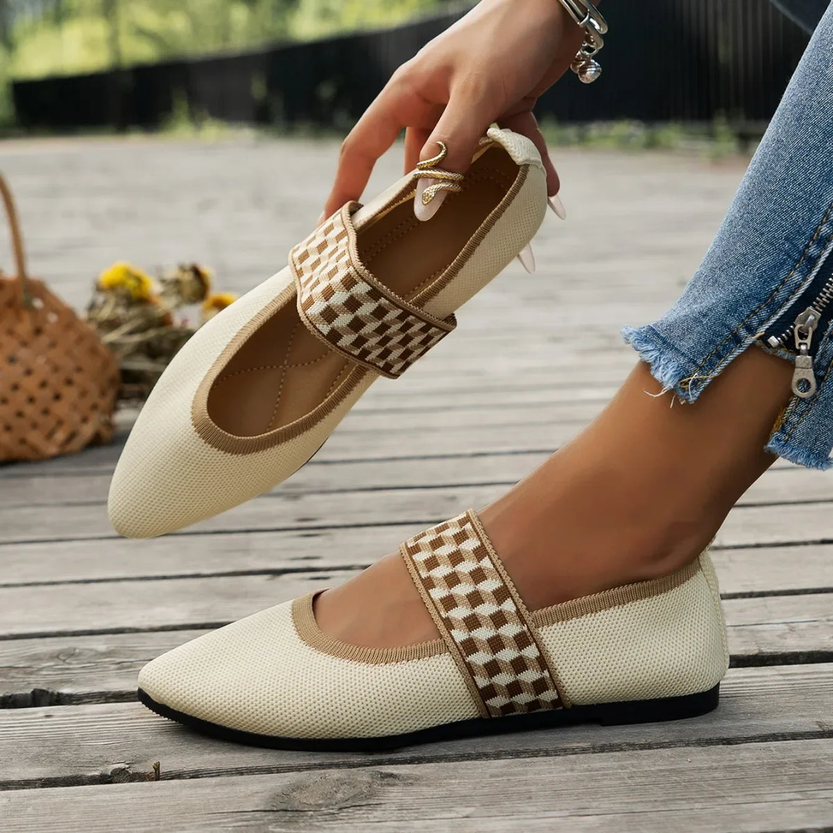 Women Flat Shoes Summer New Fashion Designer Loafers Comfortable Non-Slip Flat Shoes for Women Daily Casual Low-top Sneakers