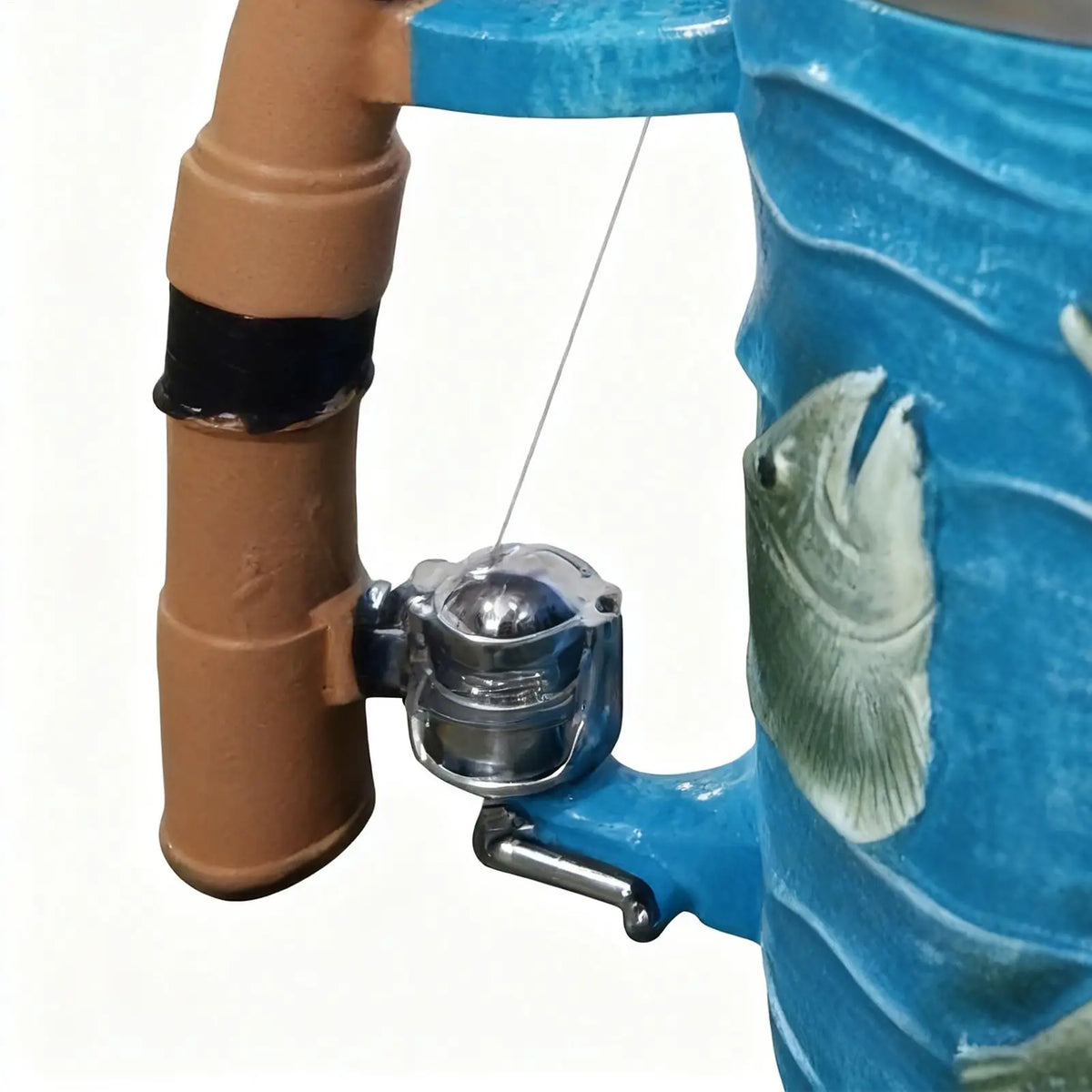 Resin Coffee Mug Cold Hot Beverage Cup Creative Funny Fishing rod shaped handle Cup For Chocolate Tea Wine Beer Home Camping