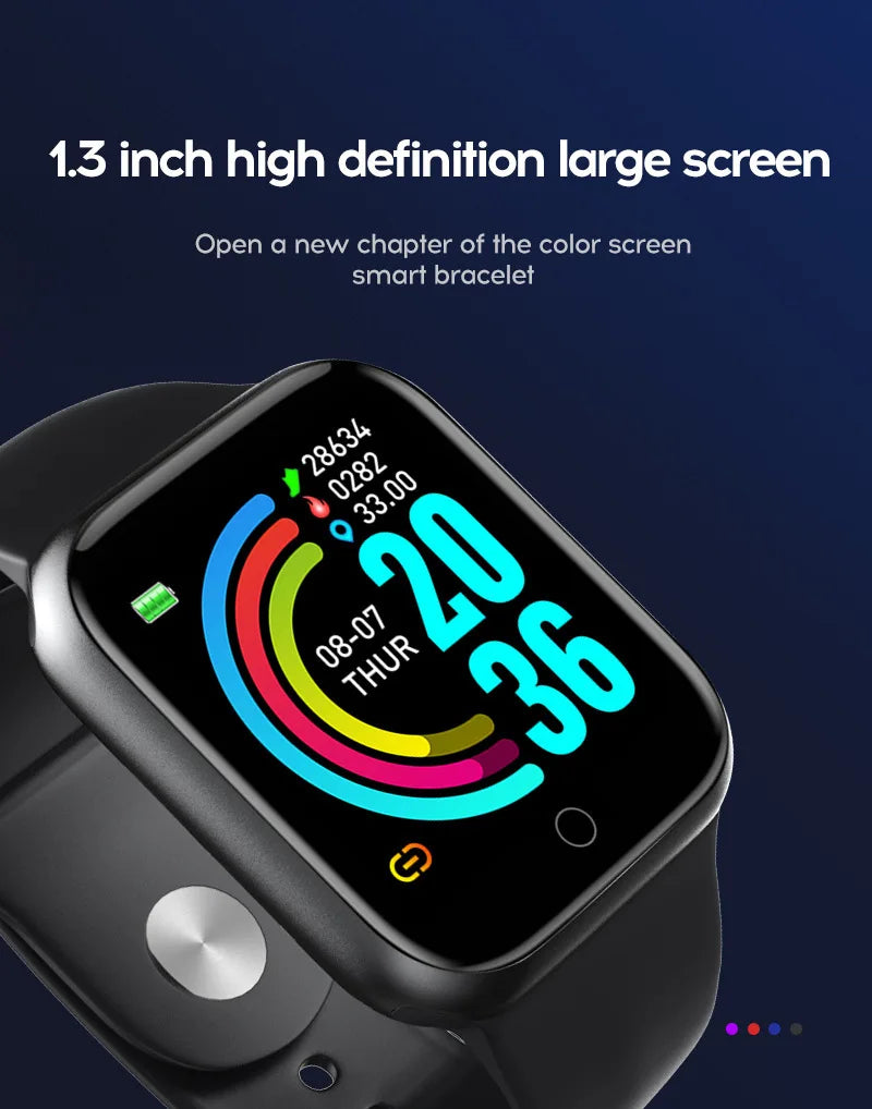Smart Watch Y68 Men Women Wristwatches D20 Smartwatch Electronic Clock Fitness Monitor Birthday Gift For Xiaomi Huawei Bracelet