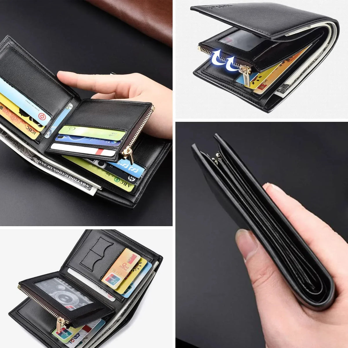 Engraved Personalized Gifts Custom Wallet for Men,Husband,Dad,Son for Birthday Anniversary Day Personalized Photo Wallets