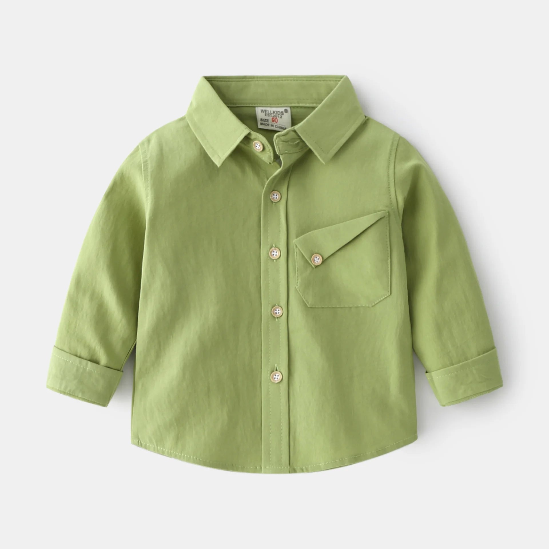 Children's Outerwear Shirt Spring and Autumn Fashion Long-sleeved Shirt Soft Casual Long-sleeved Thin Shirt