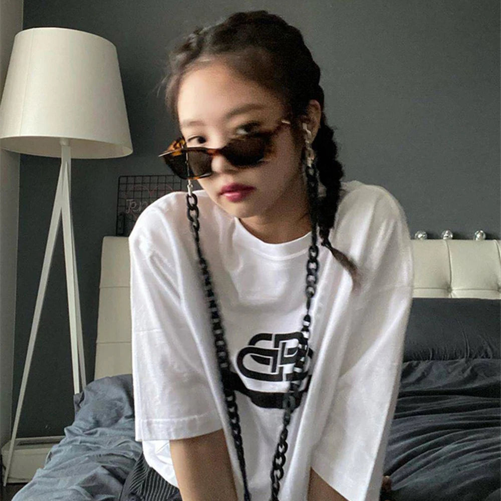 Fashion Vintage Rectangle Punk Sunglasses Women Men Personalized Retro Sun Glasses Trendy Eyewear UV400 Shades Eyeglasses