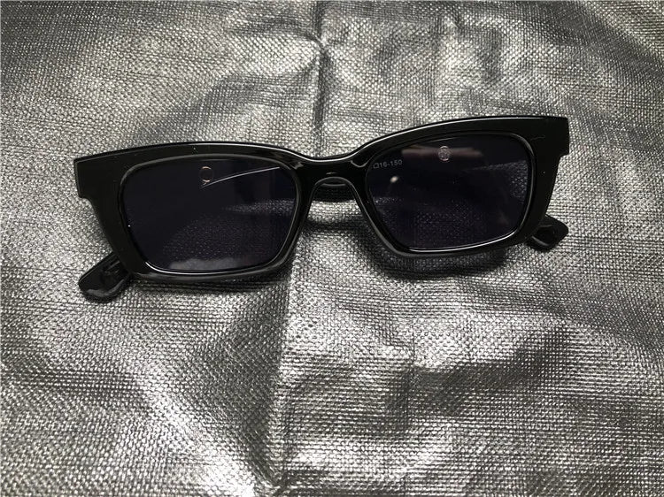 Fashion Vintage Rectangle Punk Sunglasses Women Men Personalized Retro Sun Glasses Trendy Eyewear UV400 Shades Eyeglasses