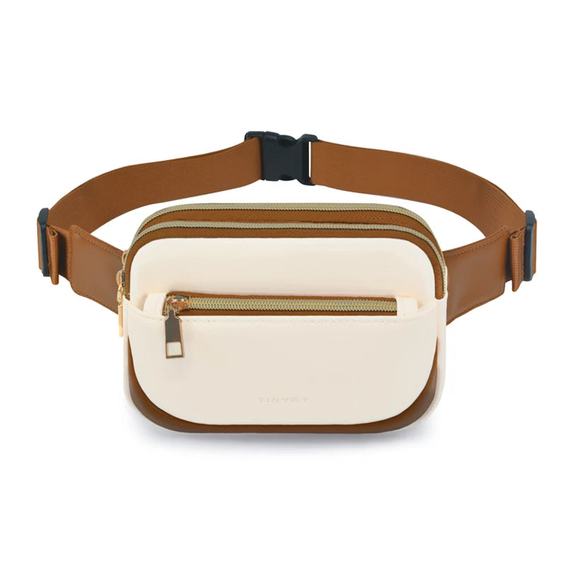 TINYAT 2025 Bohemian Lightweight Waist Bag Woman Fanny Pack Boho Crossbody Bag for Ladies Music Festival Travel Going Out