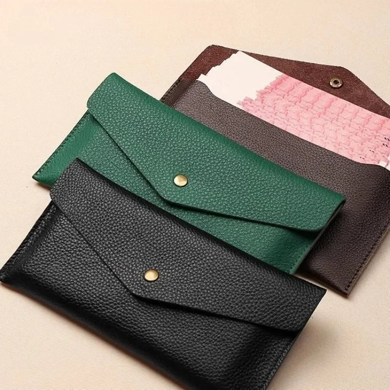 Portable Women's Long Wallet with Hand Strap, Phone Organizer & Multi-Card Holder, Solid Color Fashion Bag for Daily Travel