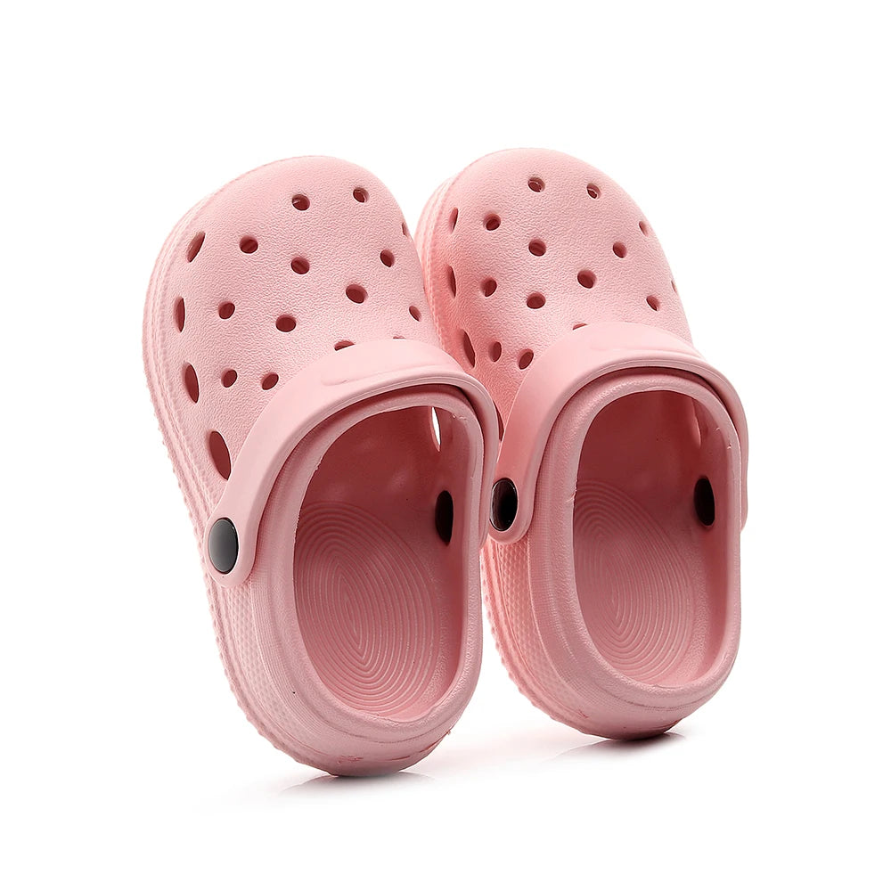 Kids Sandals Hole Shoes Children's Garden Shoes Slippers Soft Non-Slips Simple DIY Design Hole Baby Shoes Sandy Beach Boys Girls