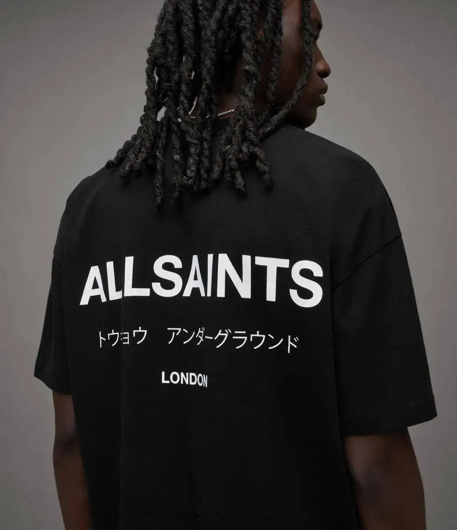 Summer New Letter-printed Short-sleeved T-shirts for Men and Women, Casual Loose Pure Cotton Couple Tops with Half Sleeves
