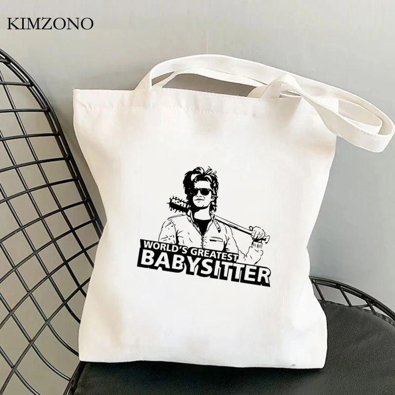 Steve Harrington shopping bag tote shopping grocery jute bag bolso shopper bag string reusable bolsas reutilizables cabas