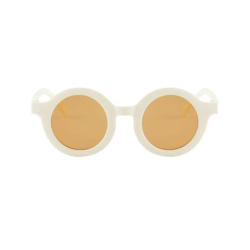 Kids Sunglasses Inset Style Round Frame Boys Girls Baby Sunglasses Children's Sun Shading Sun Protection UV400 Gafas De Sol