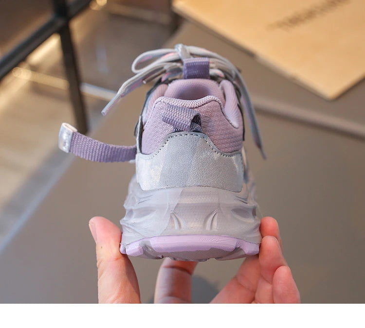 Boys Casual Shoes Girls Sneakers Anti-skid Lace-up Classic 26-37 New Trend Hot Toddlers Little Kids Fashion Sports Running Shoes