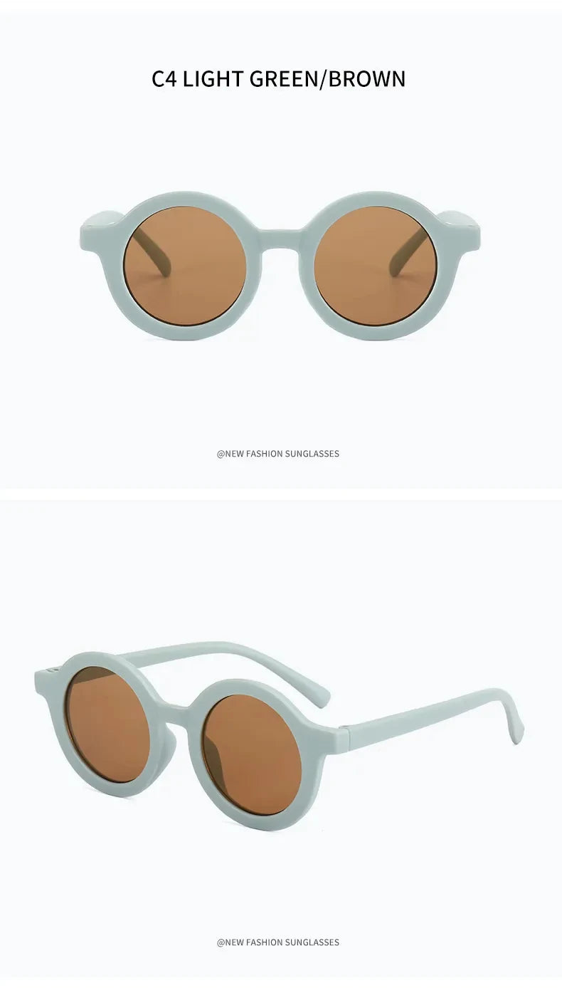 Sunglasses trendy kids Sunglasses Cute kids Sunglasses parent child frosted glasses new 1-8 year old baby decorative