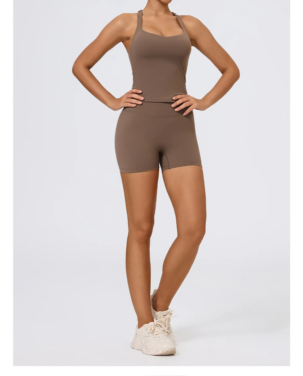 Hearuisavy Woman's Push Up Sports Vest I-Back Strap Design Gym Sportswear Breathable Quick Dry Fitness Top Running Yoga Tank Top