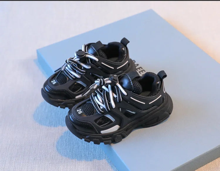 Spring Children New Sports Shoes Boys Girls Fashion Clunky Sneakers Baby Cute Candy Color Casual Shoes Kids Running Shoes