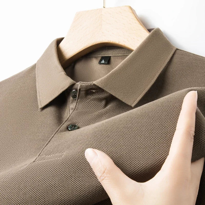 20 Colors Men's 100% Cotton Polo Shirt - Summer Casual Breathable Tee,Ideal for Golf and Sports,Business Casual,Silk-Like Finish