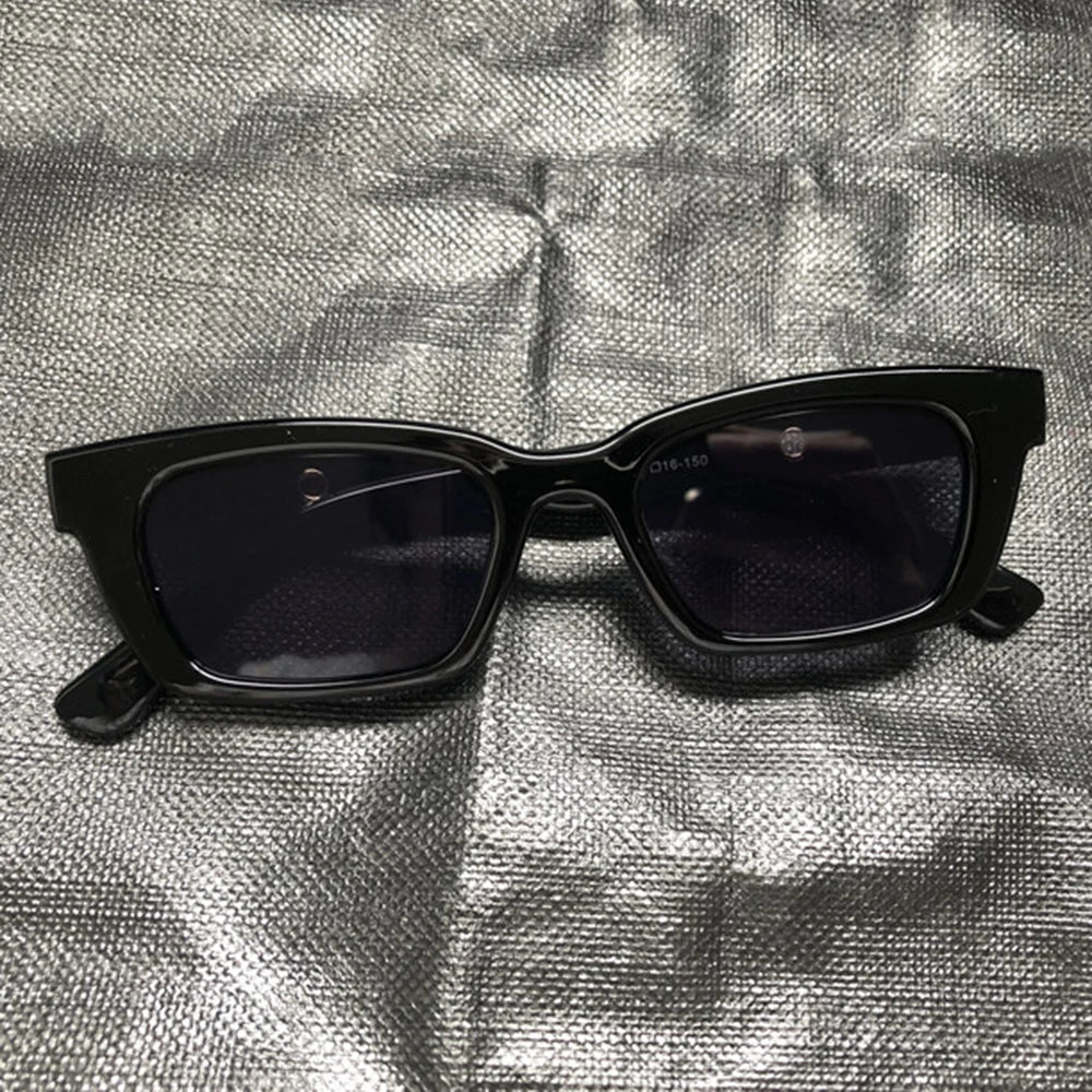 Fashion Vintage Rectangle Punk Sunglasses Women Men Personalized Retro Sun Glasses Trendy Eyewear UV400 Shades Eyeglasses
