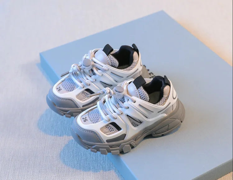 Spring Children New Sports Shoes Boys Girls Fashion Clunky Sneakers Baby Cute Candy Color Casual Shoes Kids Running Shoes