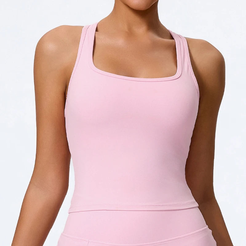 Shockproof Yoga Vest Running Gym Tank Top Women Fitness Quick-Dry Workout Vest Female Sports Sleeveless Top Women