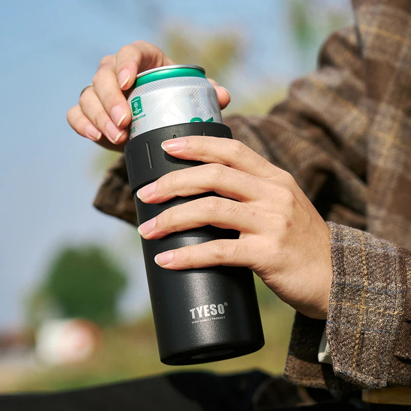 New 2026 Large Capacity Summer Insulated Stainless Steel 304 Cold Drink Cup Outdoor Car Beverage Holder Coca-Cola Cooler Cup