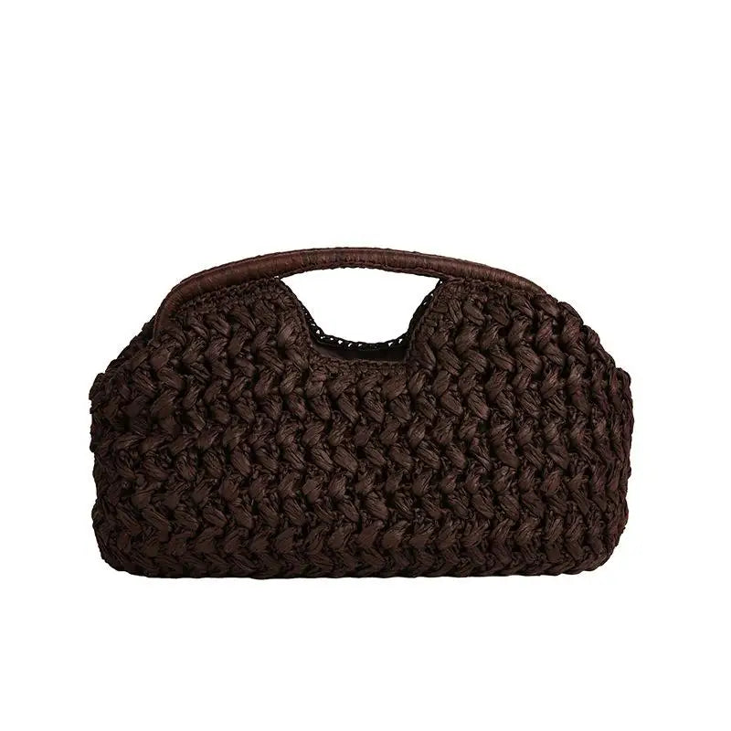 Fashion Elegant Woven Handbag Female Beach Straw Underarm Bag Versatile Exquisite Shoulder Bags Evening Bags For Women Gifts