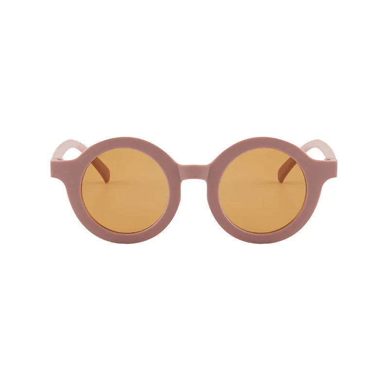 Kids Sunglasses Inset Style Round Frame Boys Girls Baby Sunglasses Children's Sun Shading Sun Protection UV400 Gafas De Sol