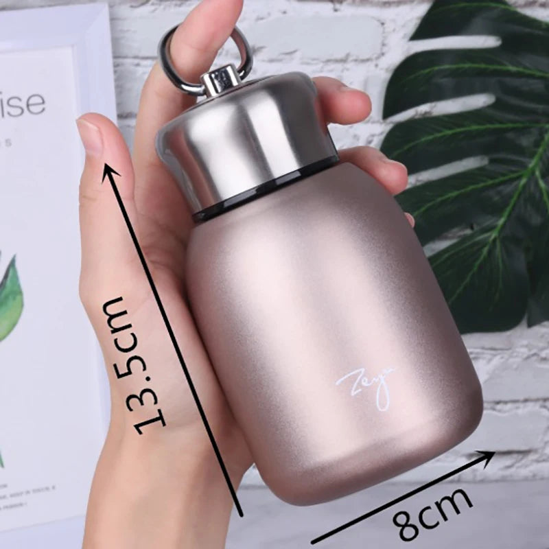 300ml Mini Coffee Thermos Portable Travel Water Bottle Insulated Thermal Bottle Hot Cold Drink Coffee Cup