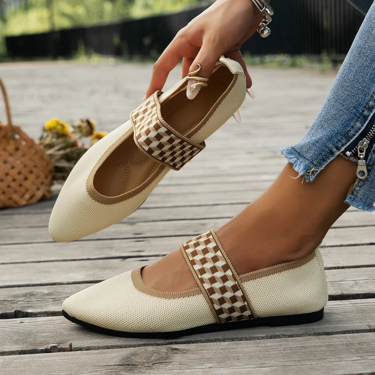 Women Flat Shoes Summer New Fashion Designer Loafers Comfortable Non-Slip Flat Shoes for Women Daily Casual Low-top Sneakers