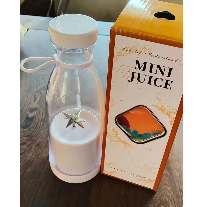 Electric Juicer Cup - Cute Manual Wine Bottle Juicer Cup - Portable Small Carry-On 6-Head Rechargeable Cup For Juicing