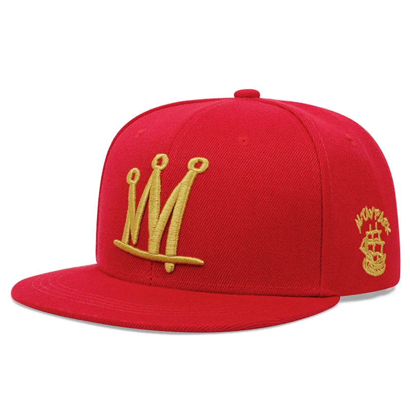 Fashion Men Women Hip Hop Baseball Cap Crown Embroidery Trucker Caps Snapback Hat Outdoor Sun Hats Sports Leisure Caps
