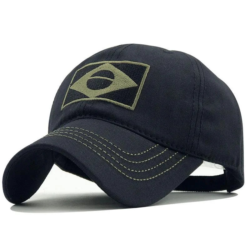 Men's Embroidered Baseball Cap Print Brazilian Flag/Casual Sports Tactical Hat Camouflage Hat Hiking Hat Fishing Hat