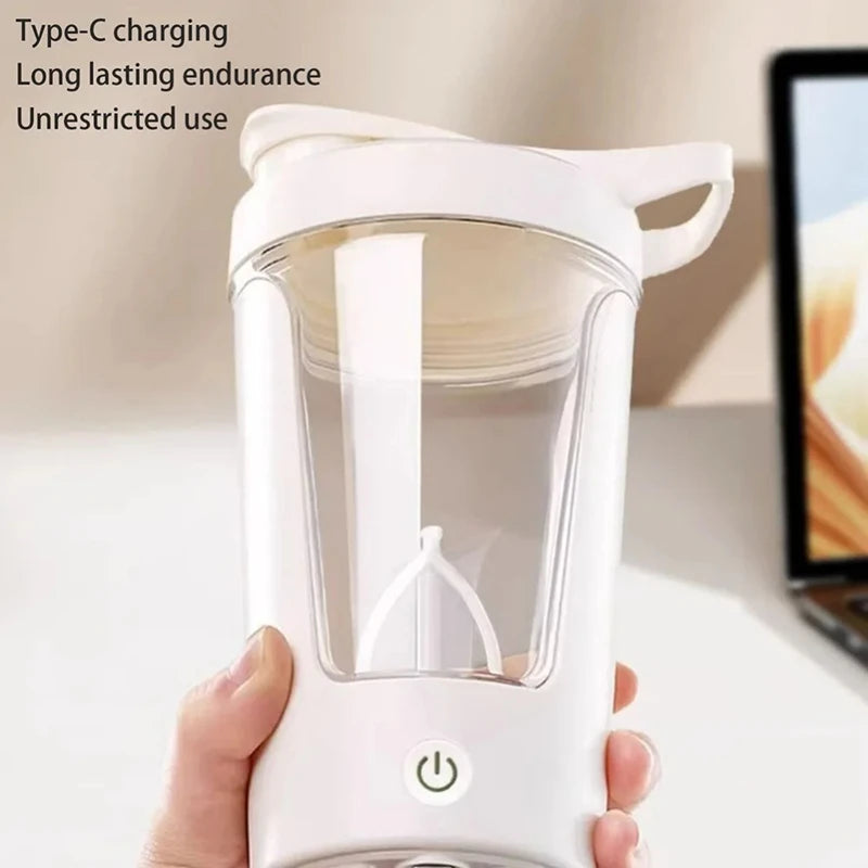 Shaker Cup USB Charging Shaker Cup For Protein Shaker Meal Replacement Shake Portable Gym Water Bottle Mixing Cup 450ml